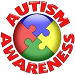 autism awareness puzzle button