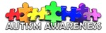 autism awareness painbow puzzle pieces bumper sticker t-shirt