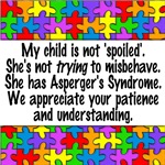 autism aspergers not spoiled puzzle button