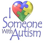 i love someone with autism puzzle heart t-shirt