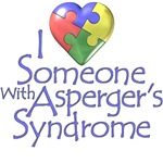 i love someone with asperger's autism awareness t-shirt